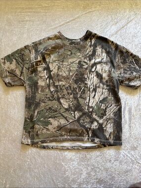 Rhyme Realtree Camo T-Shirt XL Hunting Streetwear Graphic Tee